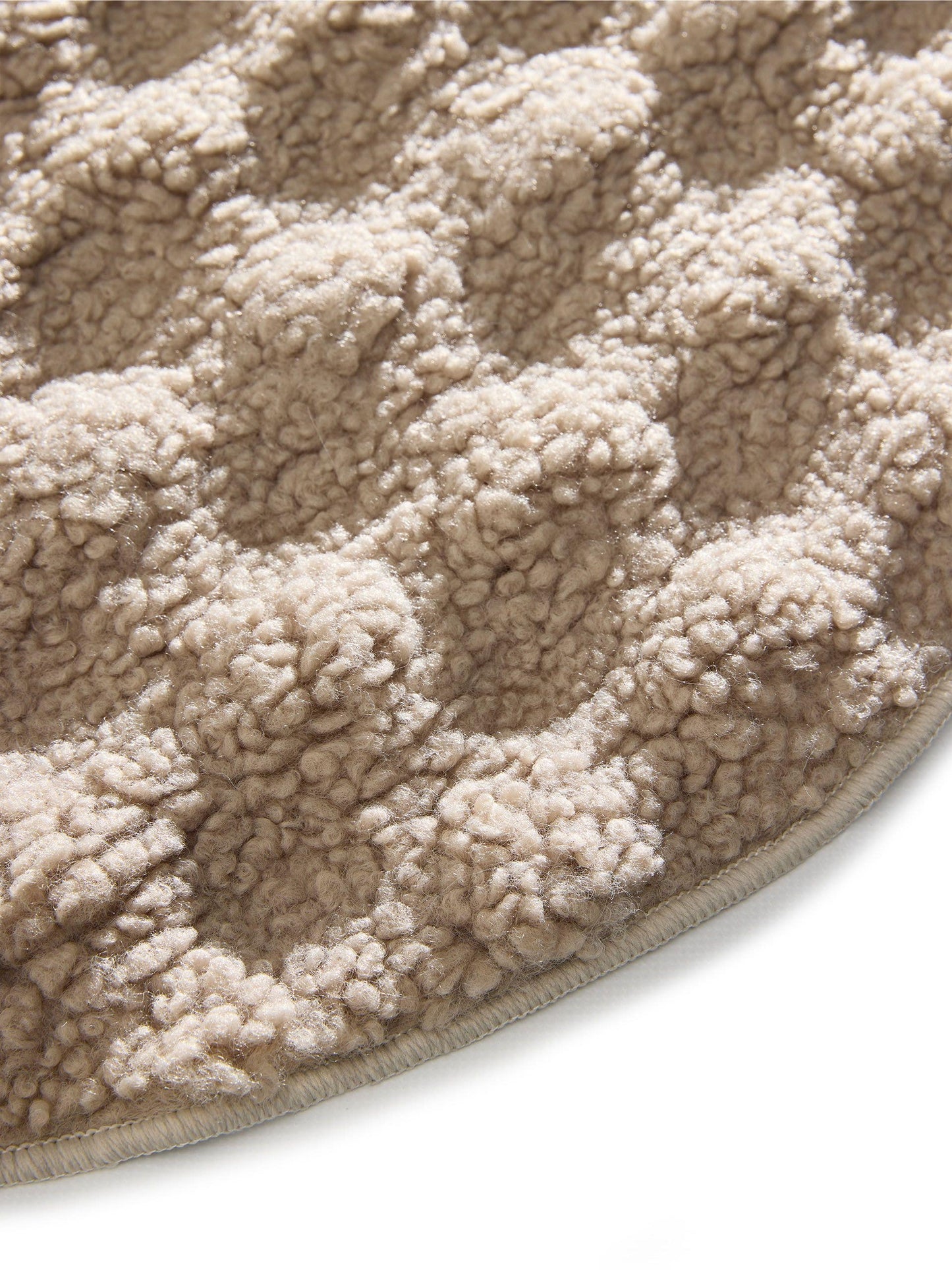 Skalbiamas kilimas Ted šviesiai pilkas apvalus