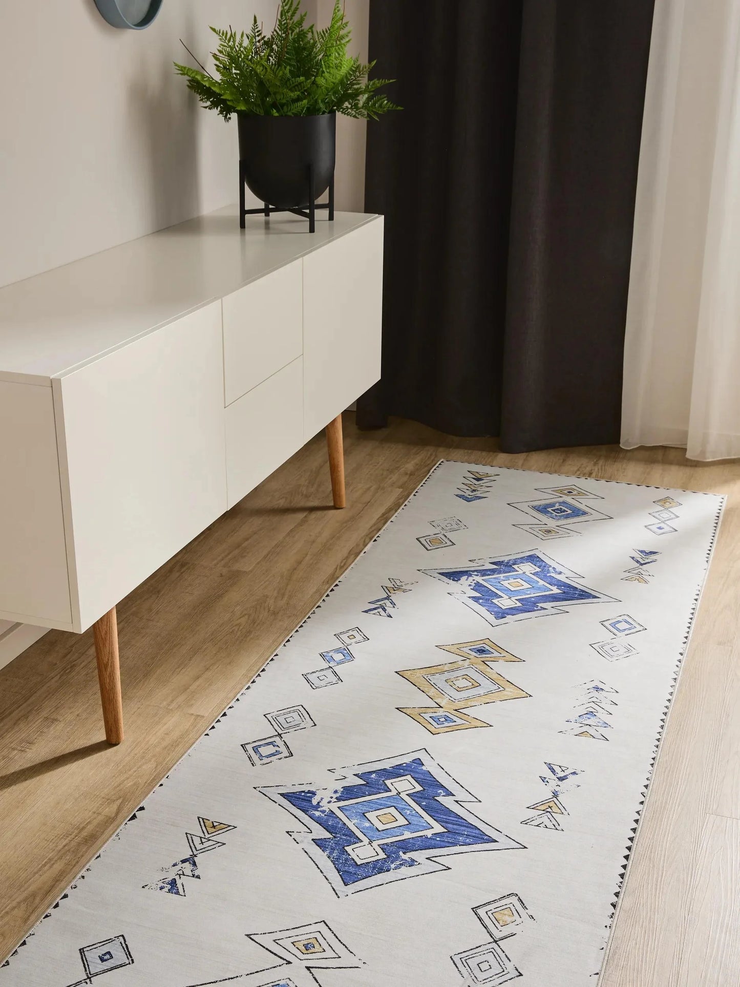 George daugiaspalvis/smėlio pailgas boho raštais 80x240 cm