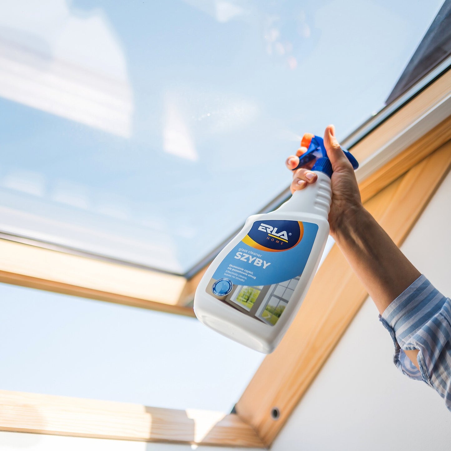 Valiklis stiklui ir veidrodžiams - ERLA SZYBY 750ml