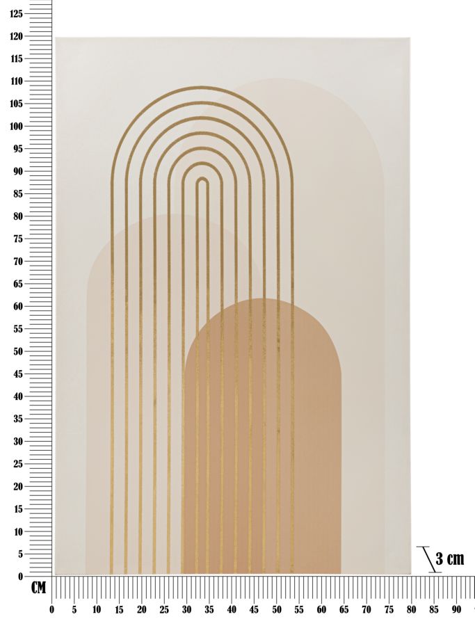 Paveikslas tapyta spausdinta drobė Shine - A 80x3x120 cm