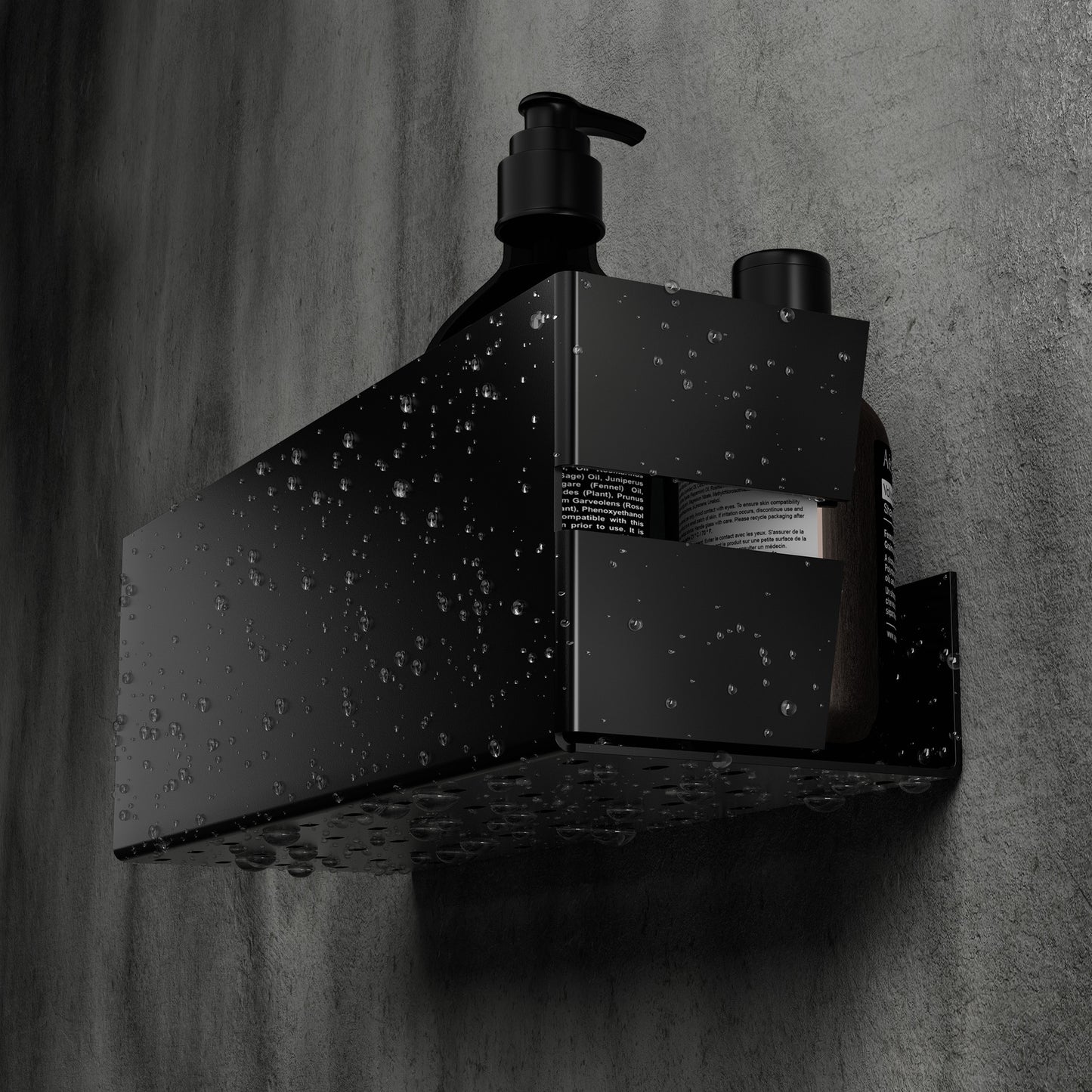 NIX dušo lentynėlė JUODA