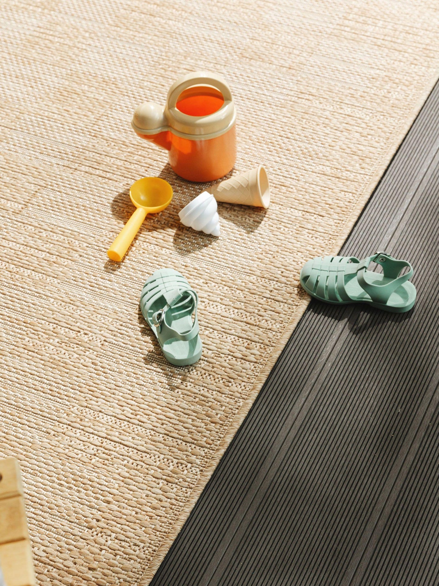 Kilimas Como šviesiai rudas/ kvadratai