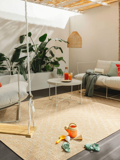 Kilimas Como šviesiai rudas/rombai