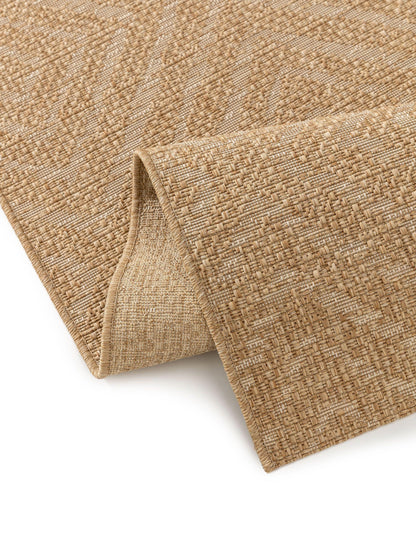In- & Outdoor Runner Como Light Brown 80x240 cm