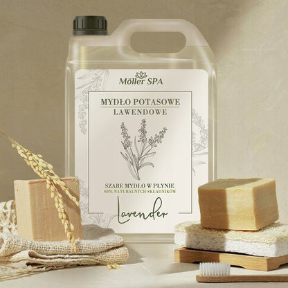 Möller SPA natūralus kalio skystas muilas su levandų kvapu 5 l.