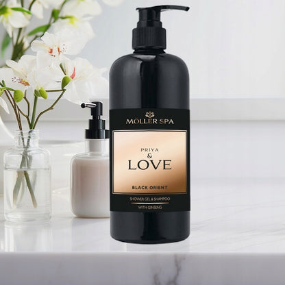 Möller SPA PRIYA & LOVE PREMIUM šampūnas ir dušo želė 2in1 500ml.