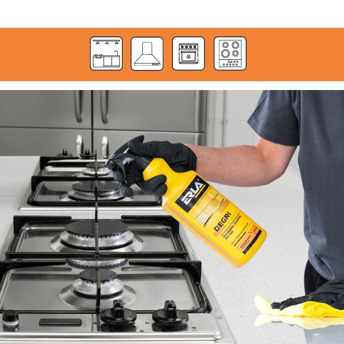 Virtuvės riebalų šalinimo priemonė - ERLA DEGRI 1l.