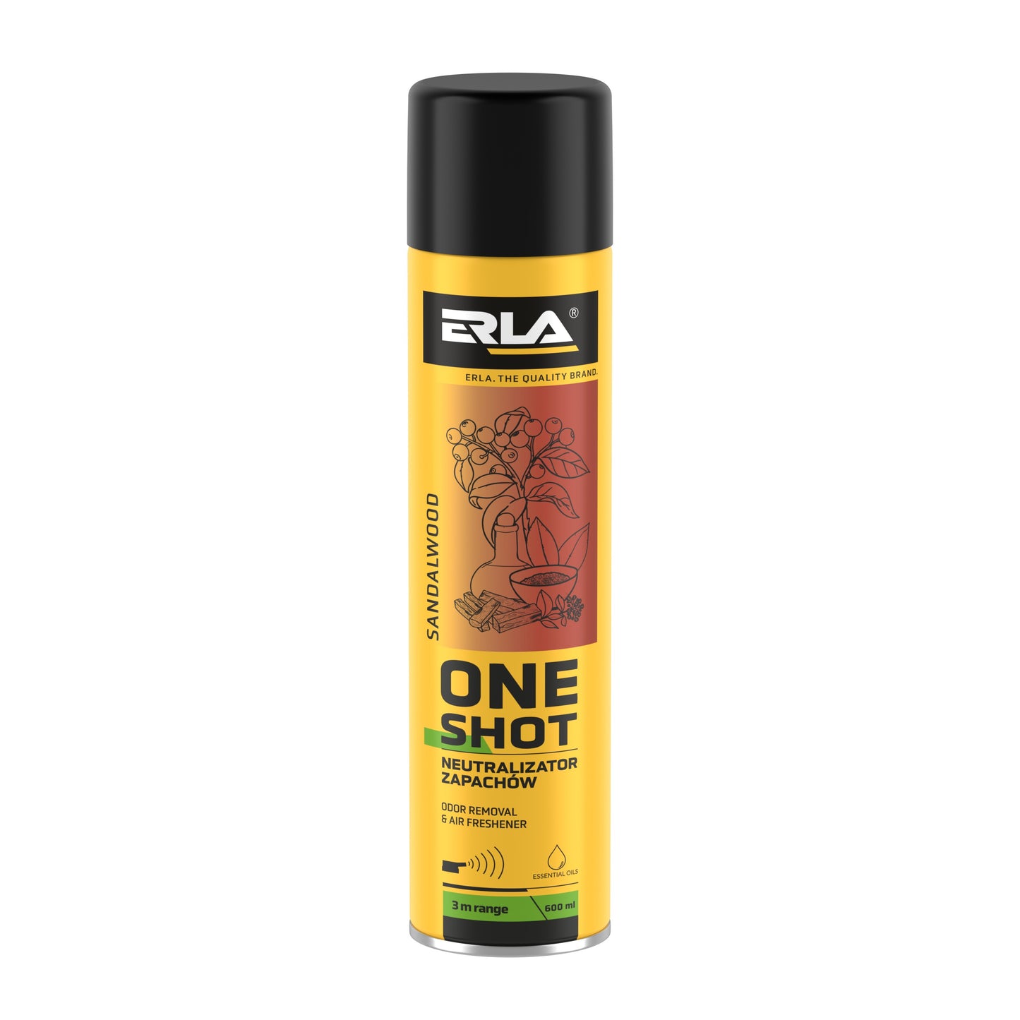 Kvapų neutralizatorius - ERLA ONE SHOT SANDALWOOD 600ml