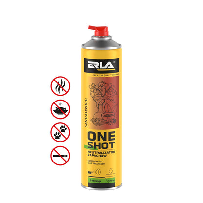 Kvapų neutralizatorius - ERLA ONE SHOT SANDALWOOD 600ml