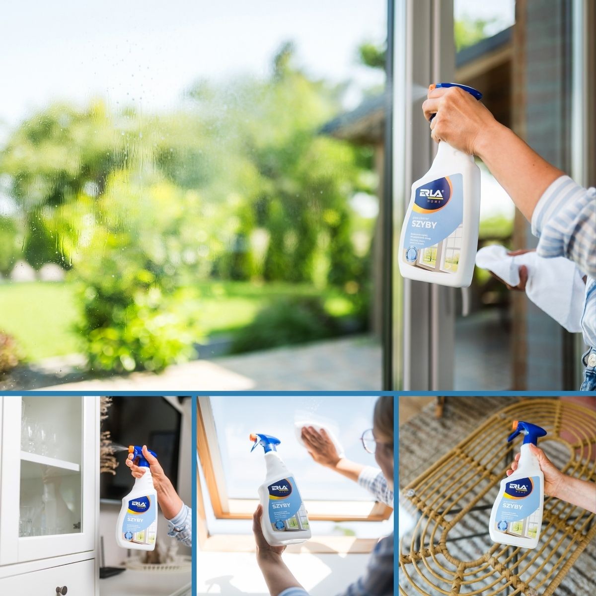 Valiklis stiklui ir veidrodžiams - ERLA SZYBY 750ml