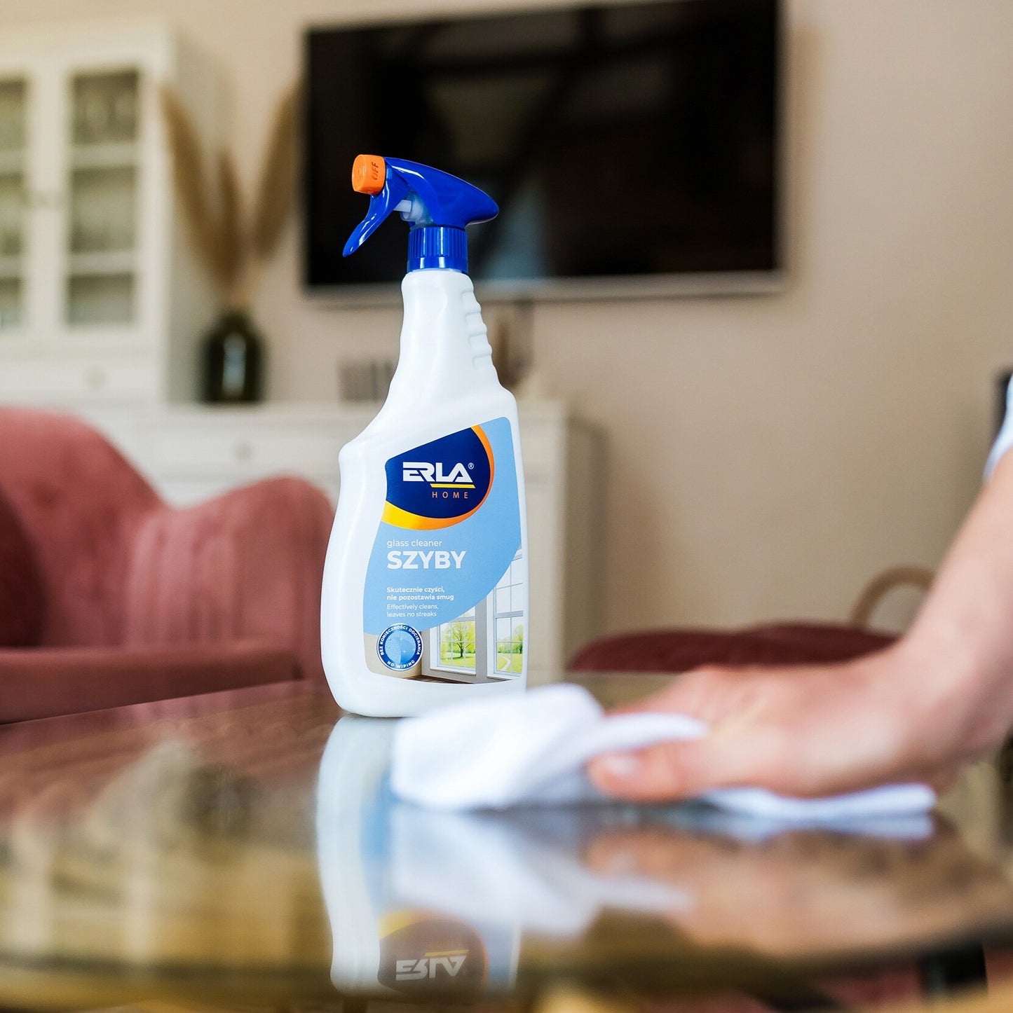 Valiklis stiklui ir veidrodžiams - ERLA SZYBY 750ml