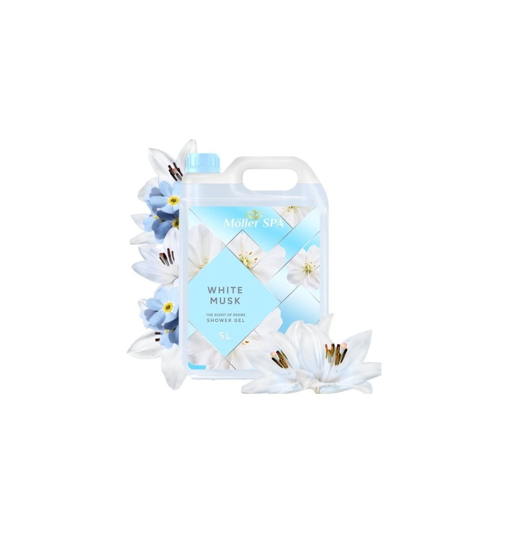 Möller SPA dušo želė WHITE MUSK unisex 5l.