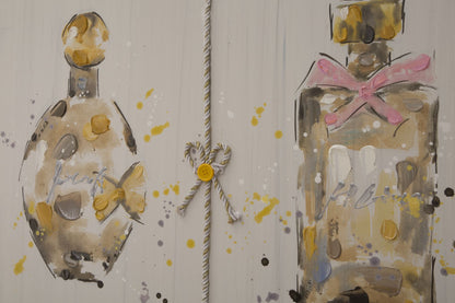 Paveikslas dažyta drobė parfumes dviejų cm 150x3x50