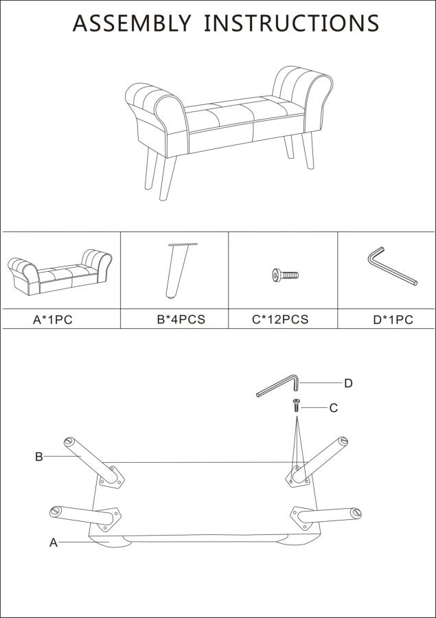 Suoliukas Imperial Bench 102x31x54 cm