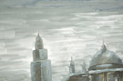 Paveikslas tapyta drobė City 120x3.7x80 cm