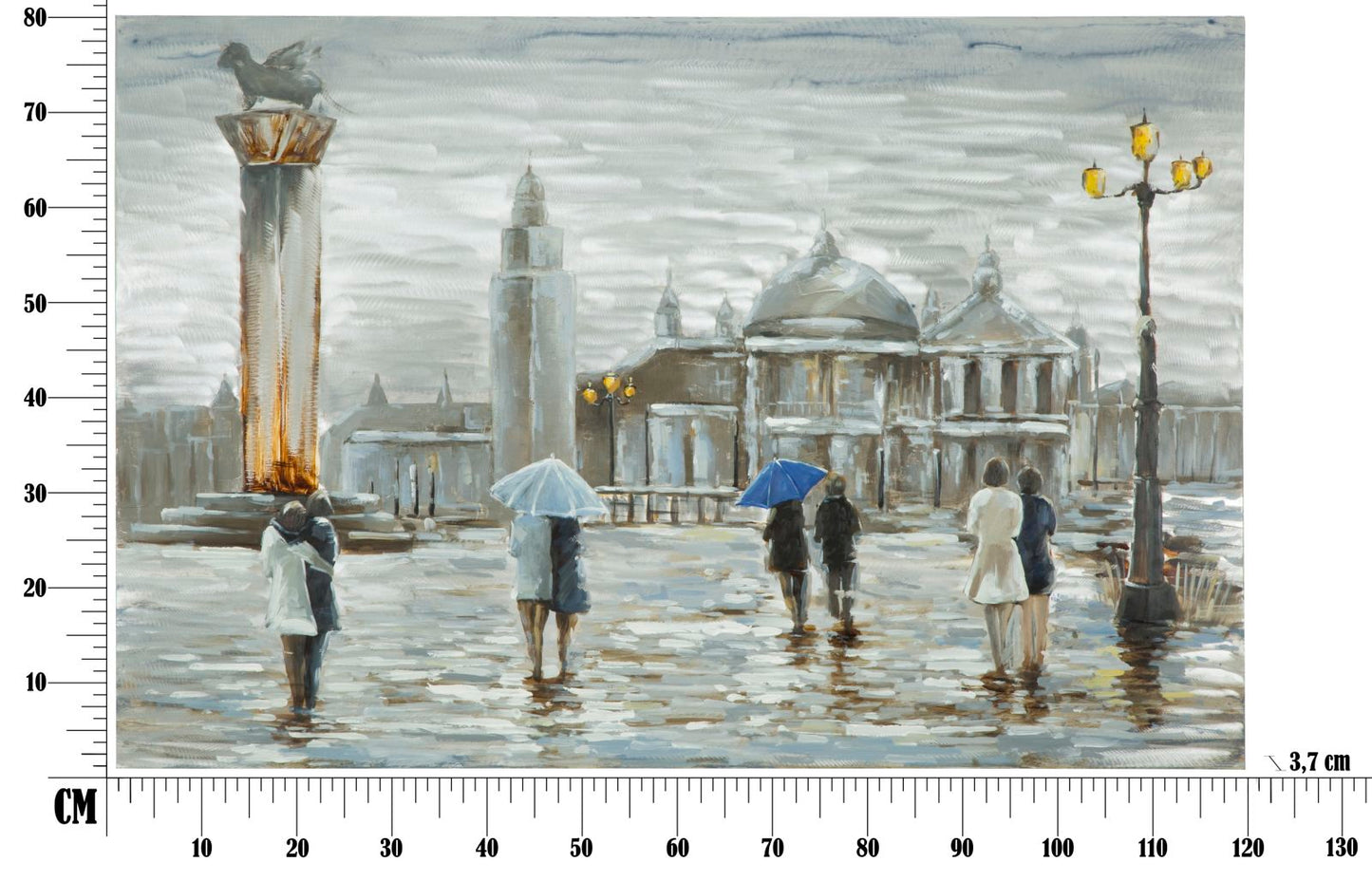 Paveikslas tapyta drobė City 120x3.7x80 cm