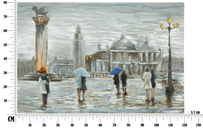 Paveikslas tapyta drobė City 120x3.7x80 cm