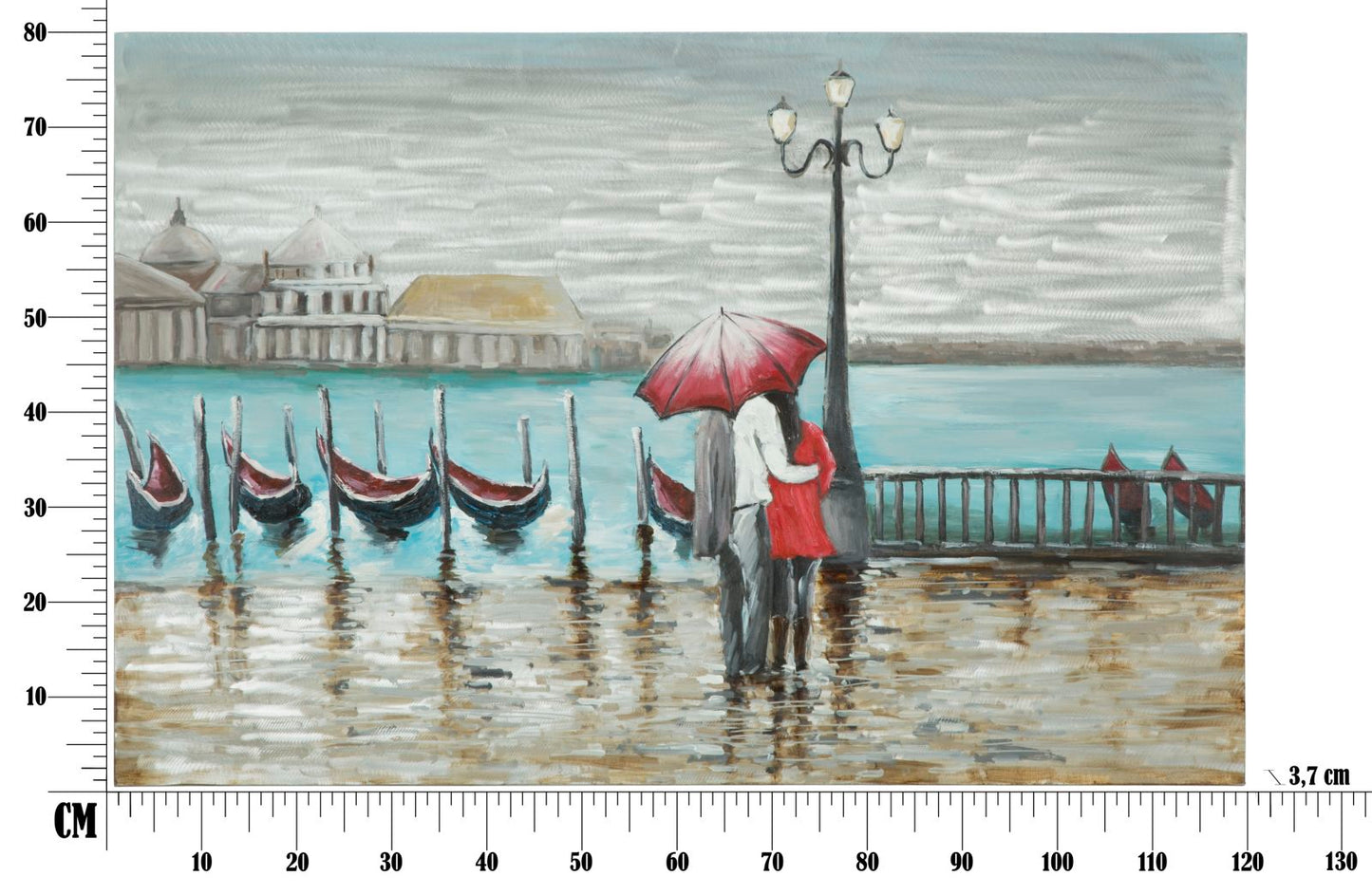 Paveikslas tapyta drobė Venecija 120x3.7x80 cm