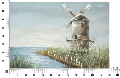 Paveikslas dažyta drobė Mill 120x3.7x80 cm