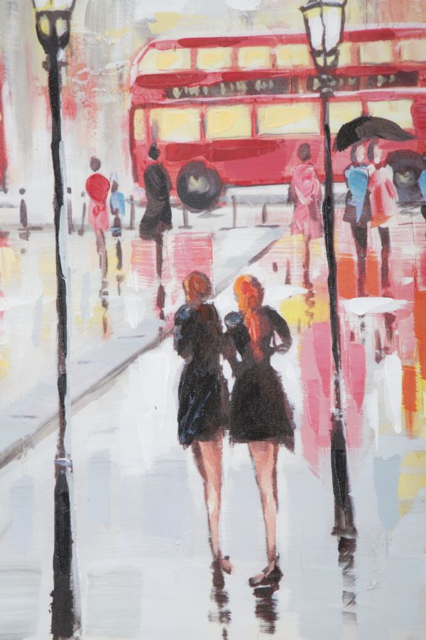 Paveikslas dažyta drobė Londonas 100x3x100 cm