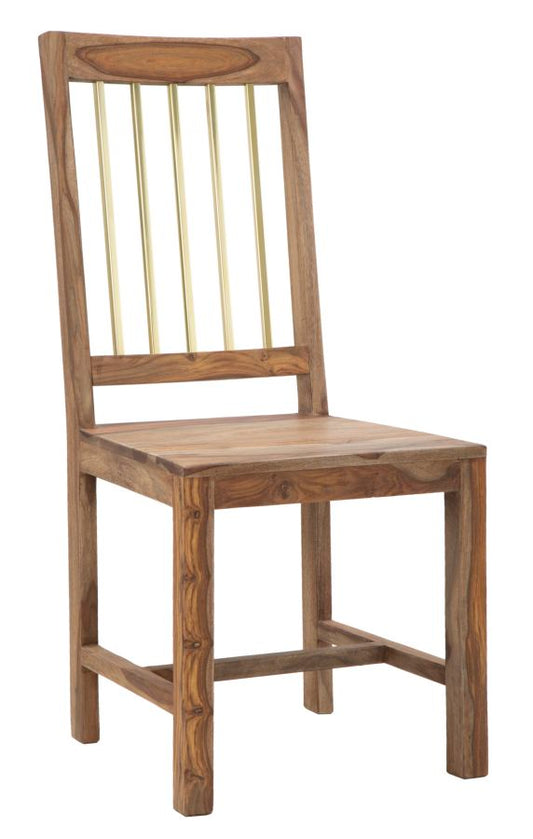 Valgomojo kėdžių rinkinys 2 vnt „Sheesham“ 45x50x100 cm.