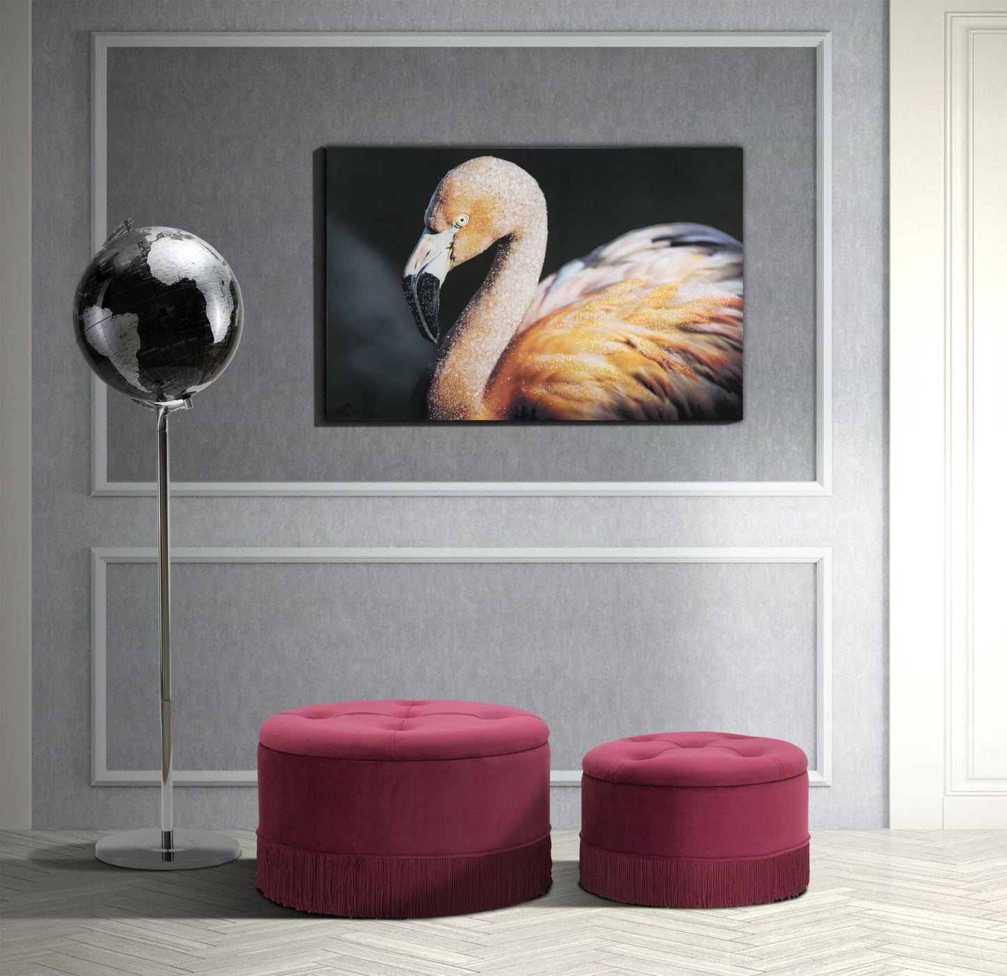 Paveikslas drobė spausdinta Flamingo 120x3.8x80 cm