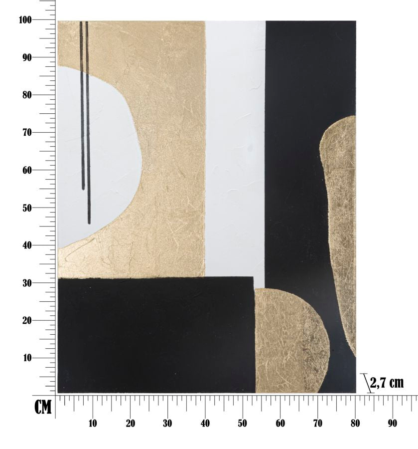 Paveikslas tapyba ant drobės Obix 80x2,7x100 cm