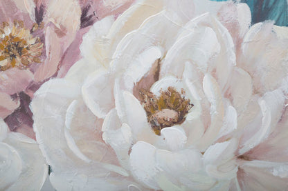 Paveikslas dažyta drobė Soft Flowers 100x3,7x80 cm