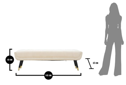 Suoliukas Infinity Bench Cream 141x41x43 cm