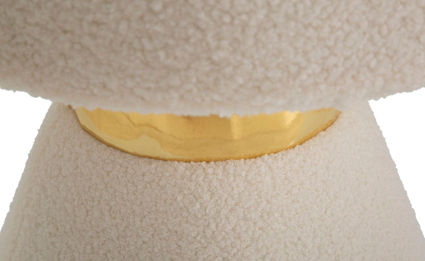Pufas cream/gold Island  Ø 42x51 cm