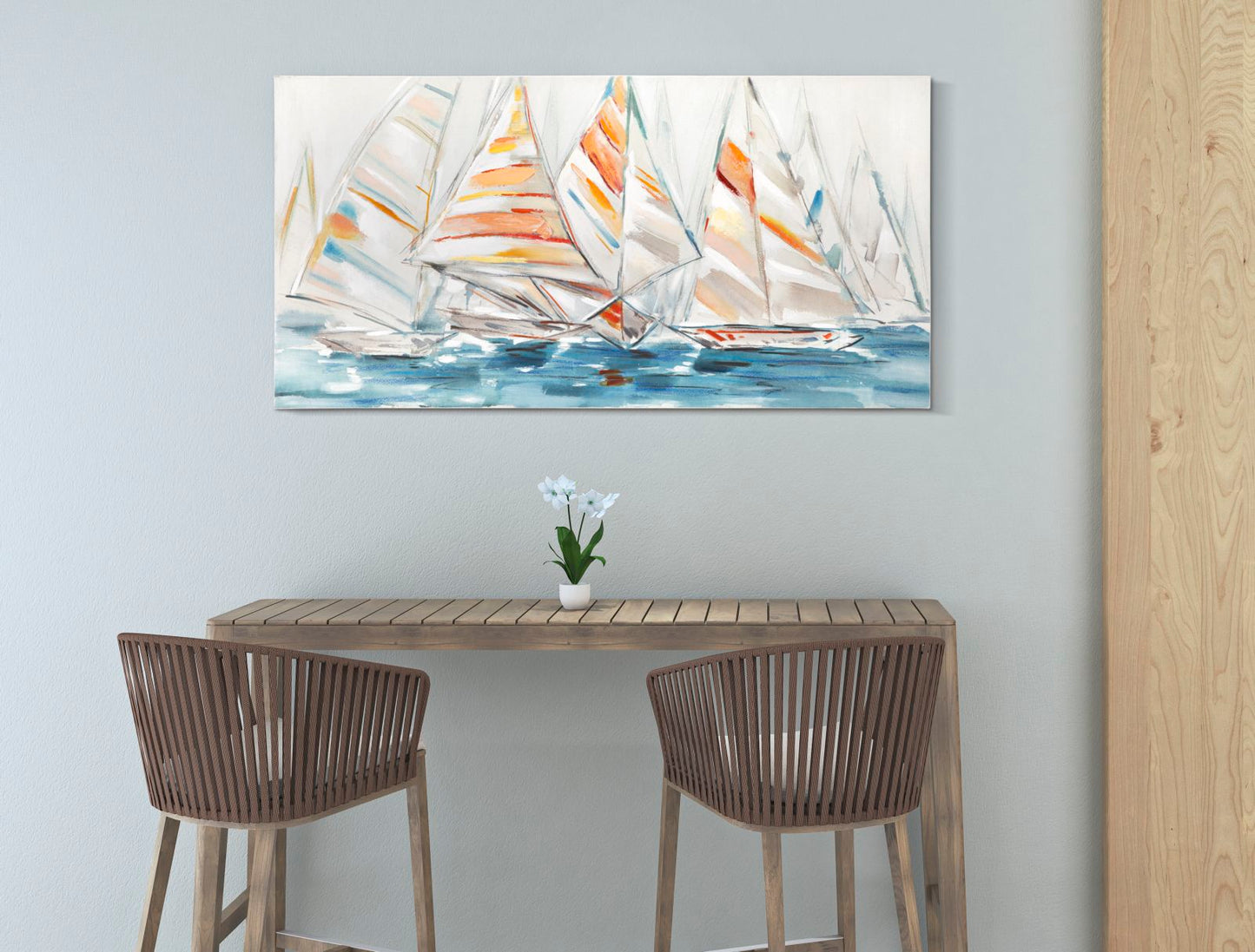 Paveikslas tapyba ant drobės Regatta 140x2,8x70 cm