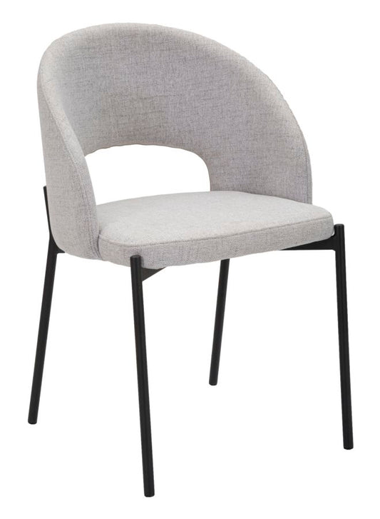 Valgomojo kėdžių rinkinys „Helsinkio“ pilko atspalvio 2 vnt. 51x53x80 cm