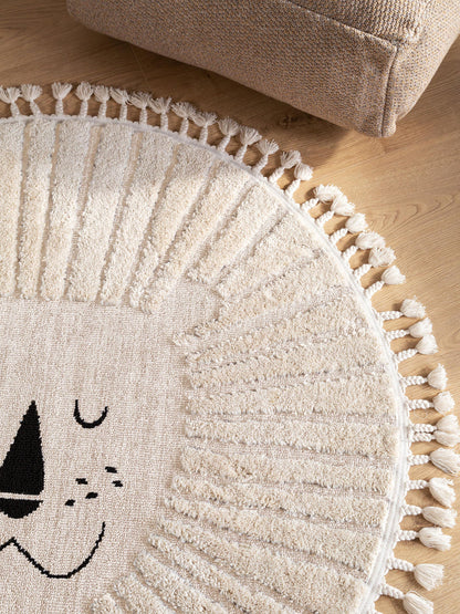 apvalus smelio atspalvio kilimas 