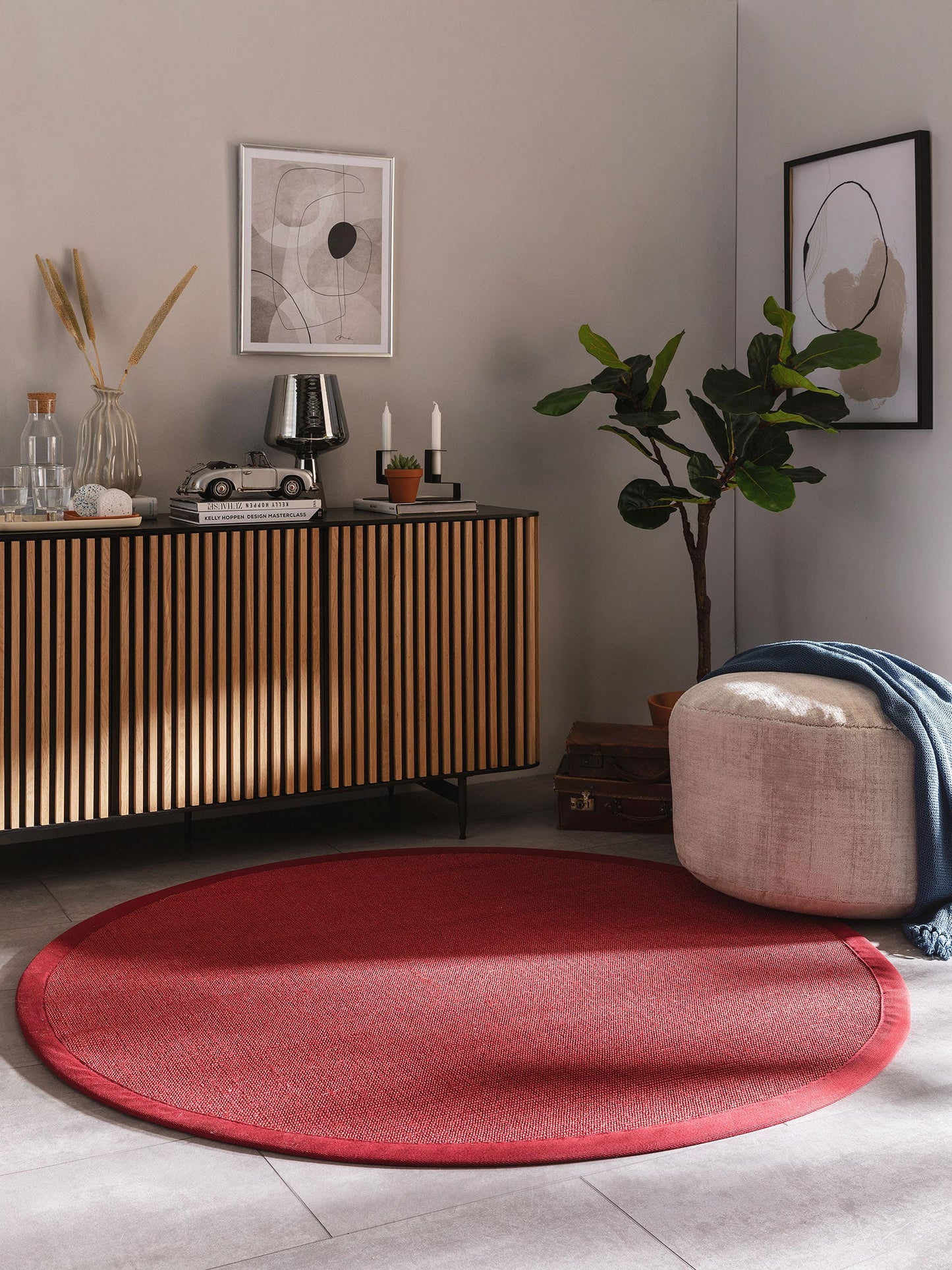 Sana Apvalus Sizalio Kilimas DS6