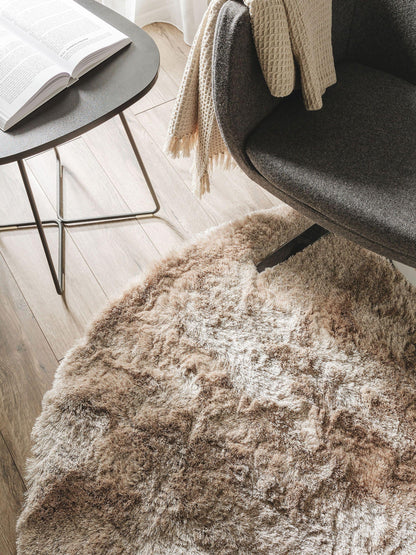 Whisper Apvalus Poliesterio Kilimas DS1