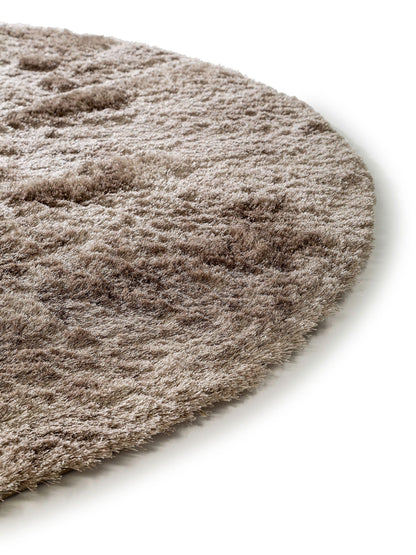 Whisper Apvalus Poliesterio Kilimas DS1