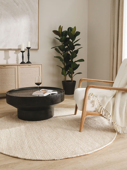 Rocco Apvalus Vilnonis Kilimas DS6