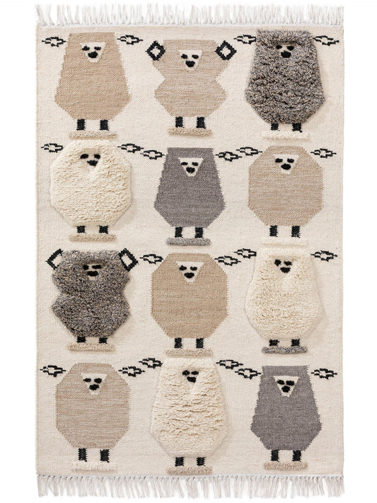 Vaikiškas kilimas su avytėmis Vilnonis