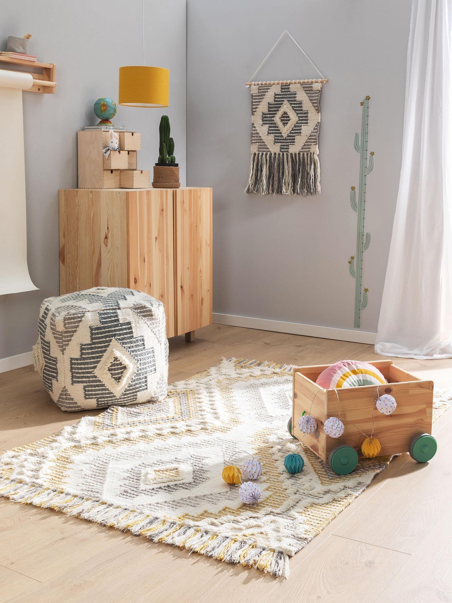 Boho japandi stiliaus kilimai