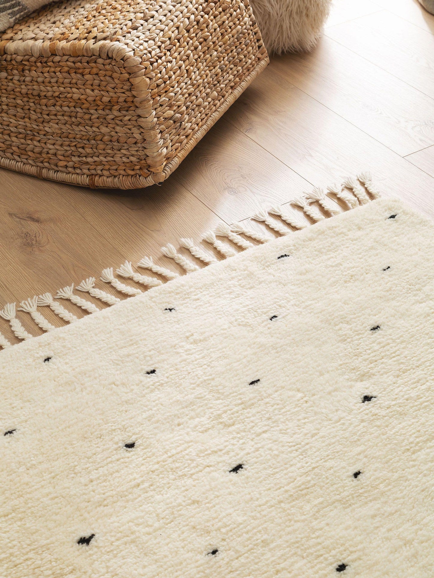 Vaikiškas Theo Stačiakampis Natūralios medžiagos Kilimas DS1