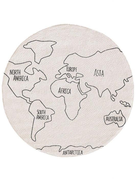 World Map Apvalus Kilimas