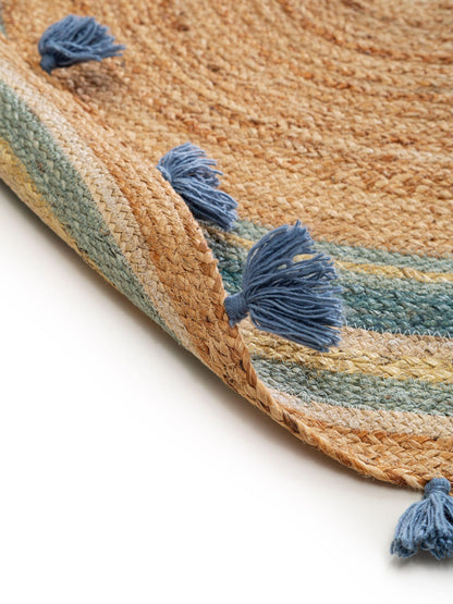 Lovis Apvalus Džiuto Kilimas DS1