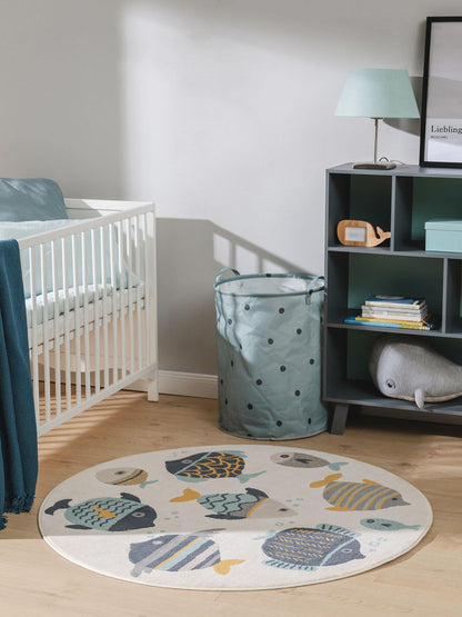 Vaikiškas apvalus su žuvytėmis