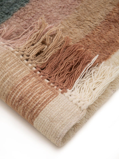 Vaikiškas Rainbow Stačiakampis Natūralios medžiagos Kilimas DS1