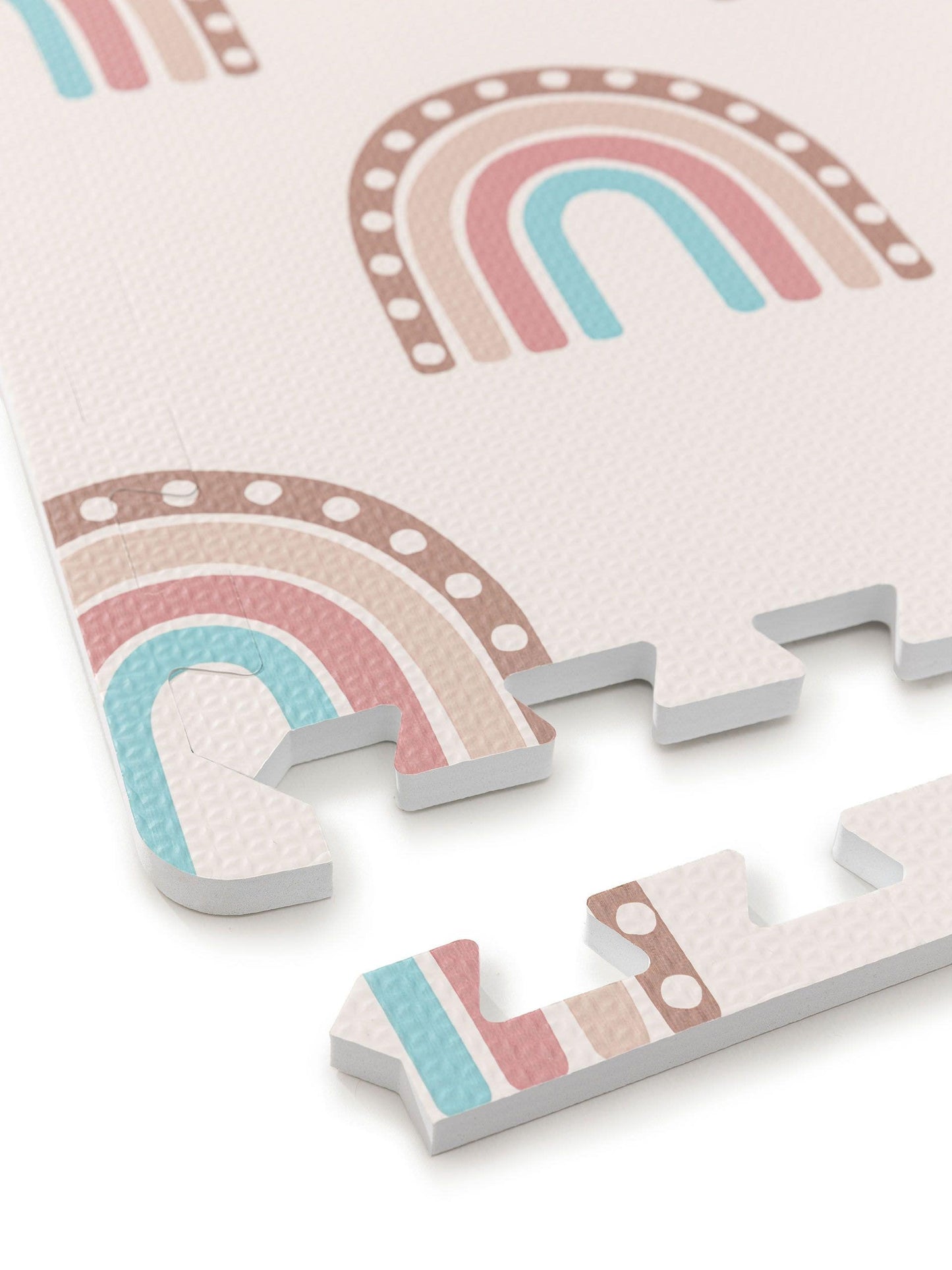 Vaikiškas Rainbow Stačiakampis Natūralios medžiagos Kilimas DS1