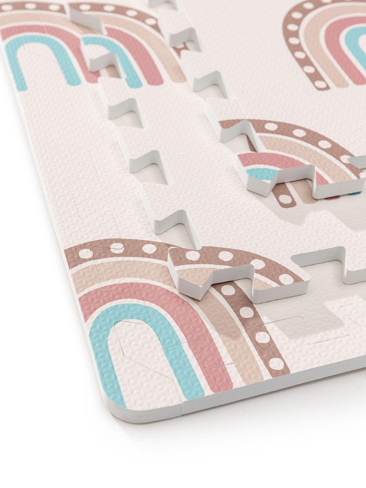 Vaikiškas Rainbow Stačiakampis Natūralios medžiagos Kilimas DS1