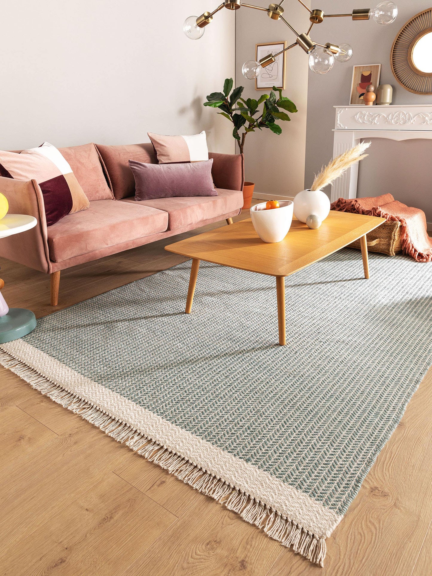 Kim Stačiakampis Vilnonis Kilimas DS4